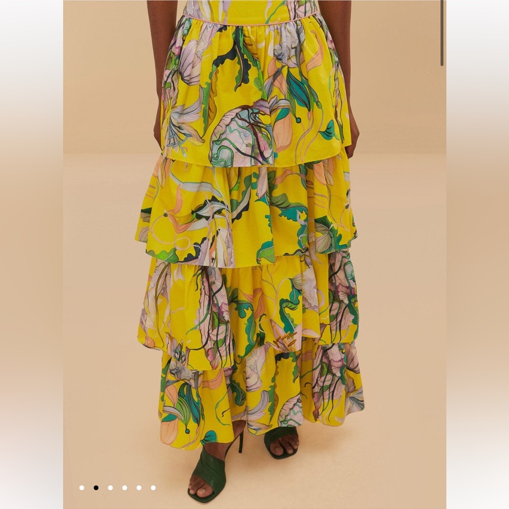 NWT FARM Rio Jellyfish Maxi Skirt, M - Picture 2 of 7